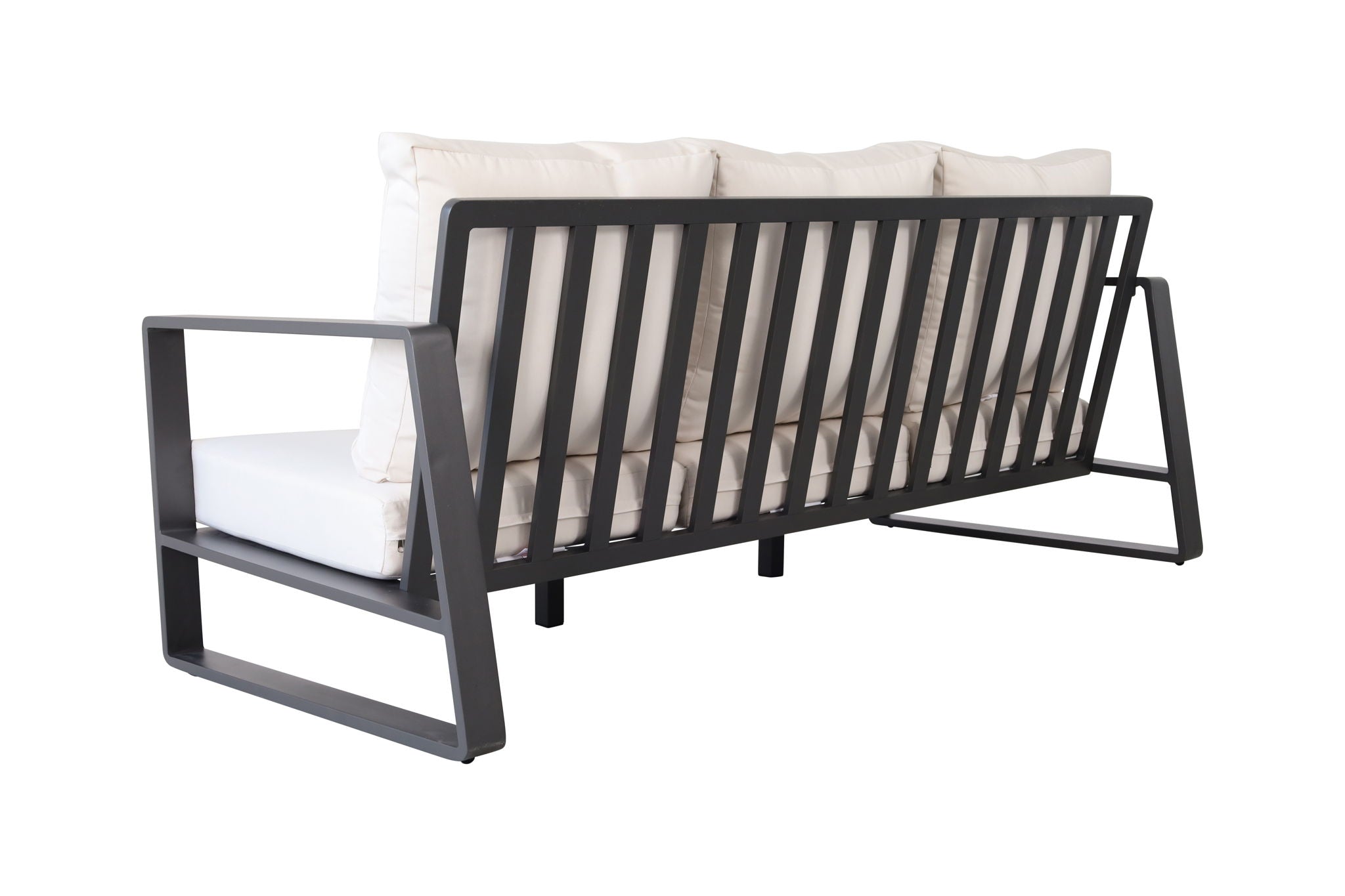 LSI Patio Furniture - 3 Person Sofa With Rectangular Coffee Table, Cushions Tino Tino - Beige image 4