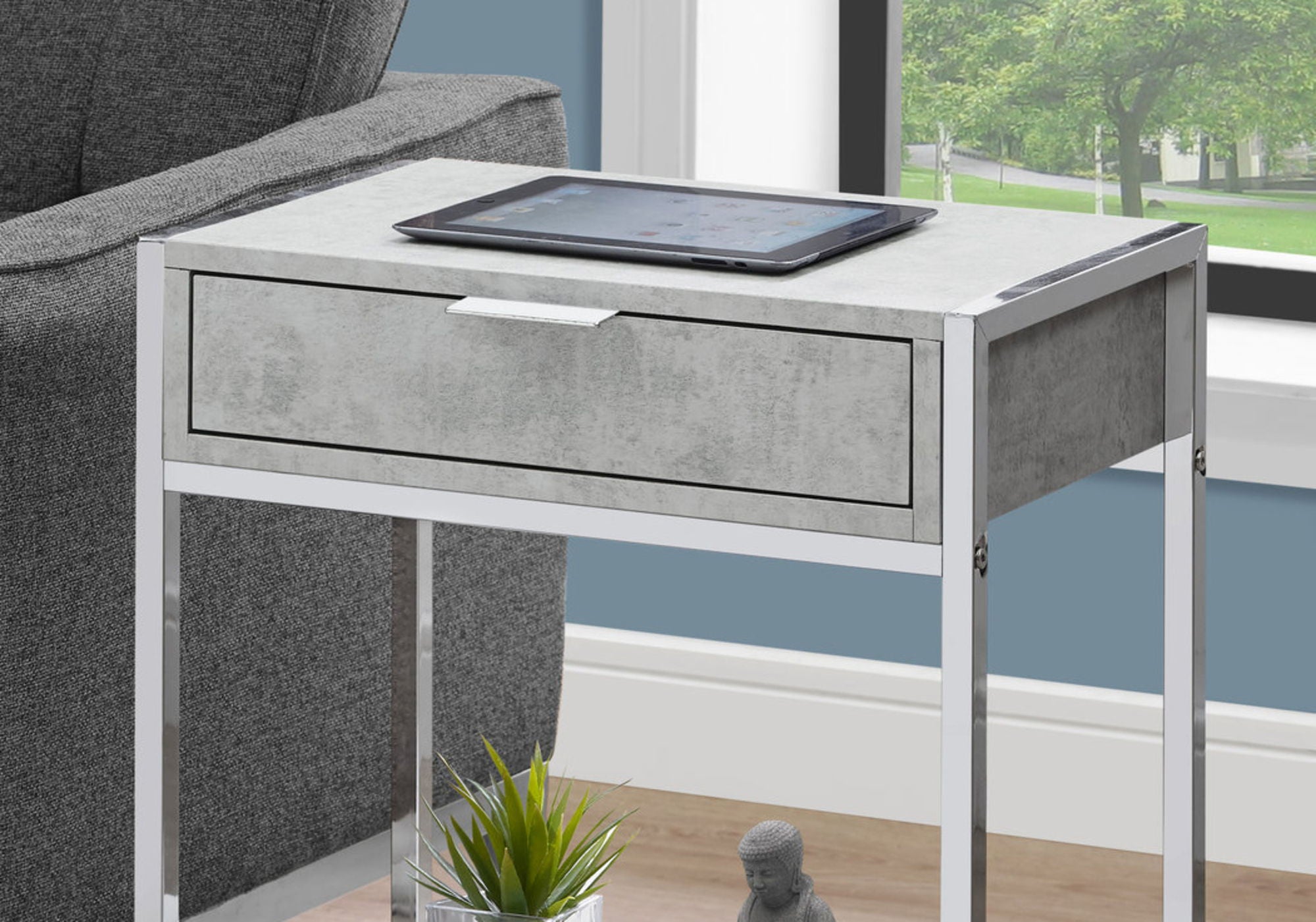 8th Street - Accent Side Table, Storage Drawer, Spacious Tabletop image 7
