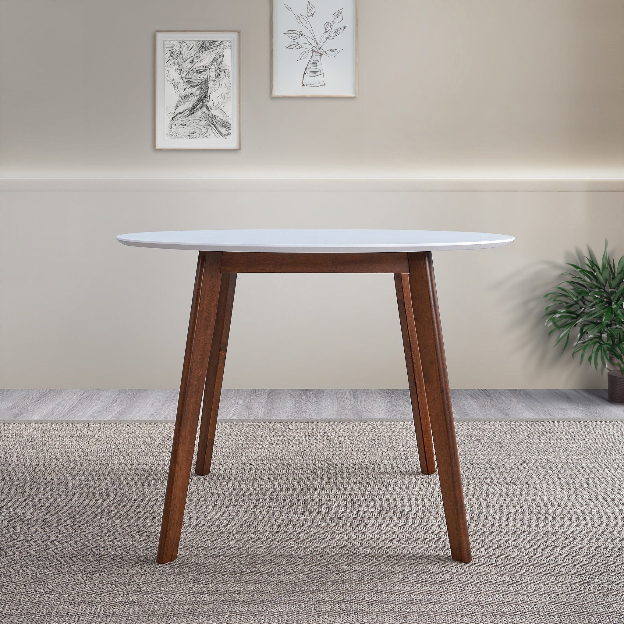 Ashcroft Furniture - Carlton - Dining Table - Brown / White image 4