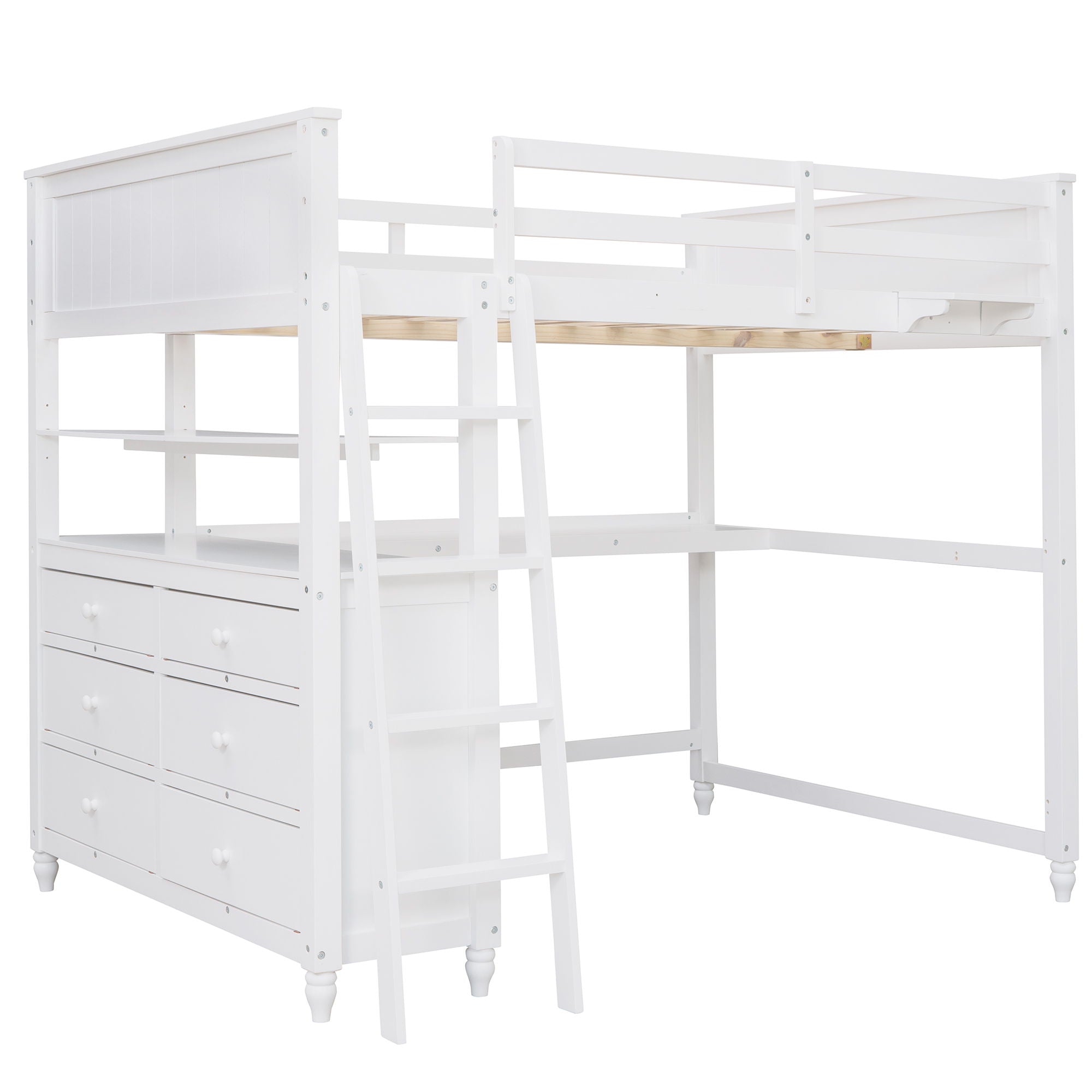DreamHaus - Loft Bed With Drawers With Desk And Shelves image 25