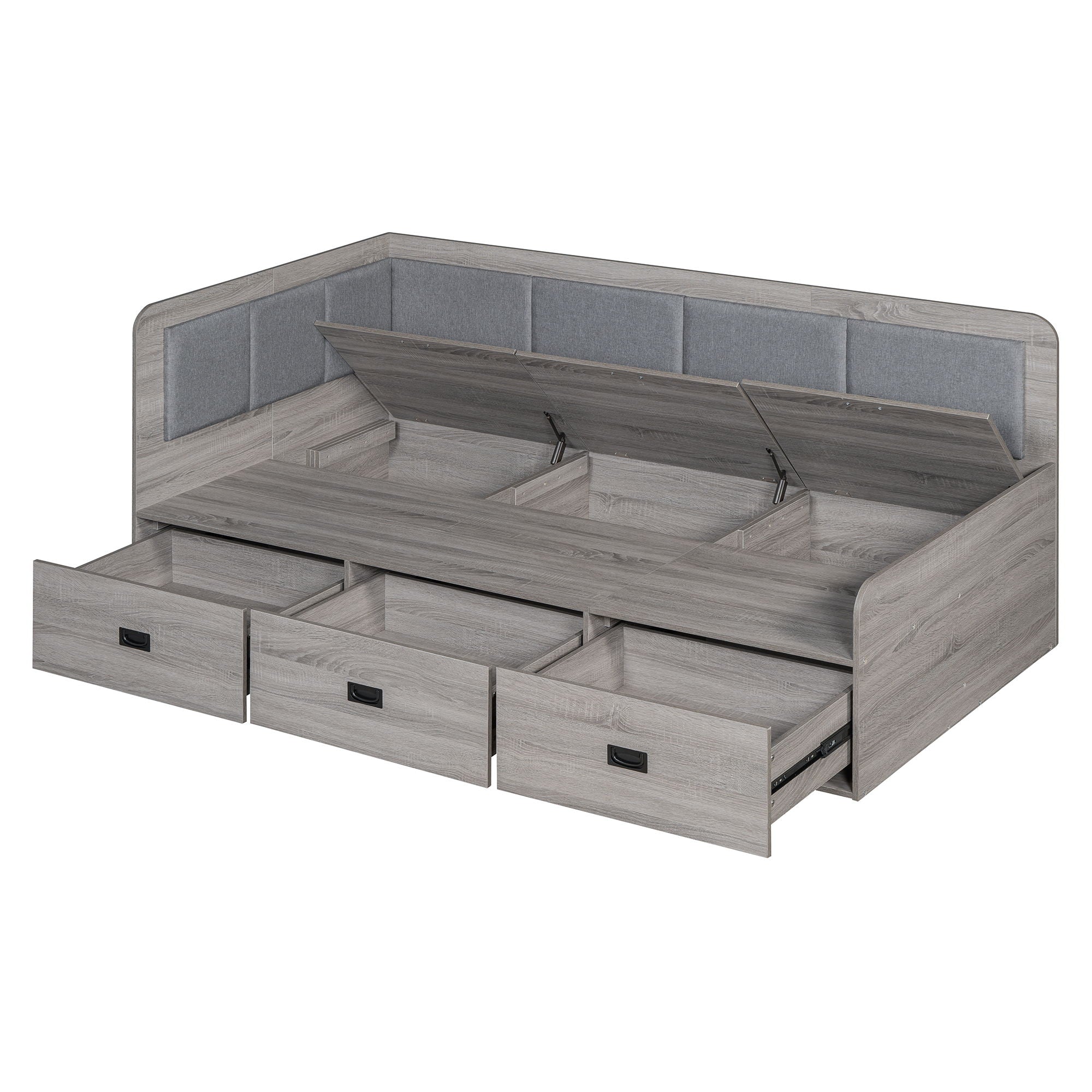 Timeless Haven - Daybed With 3 Drawers And 3 Storage Compartments image 12