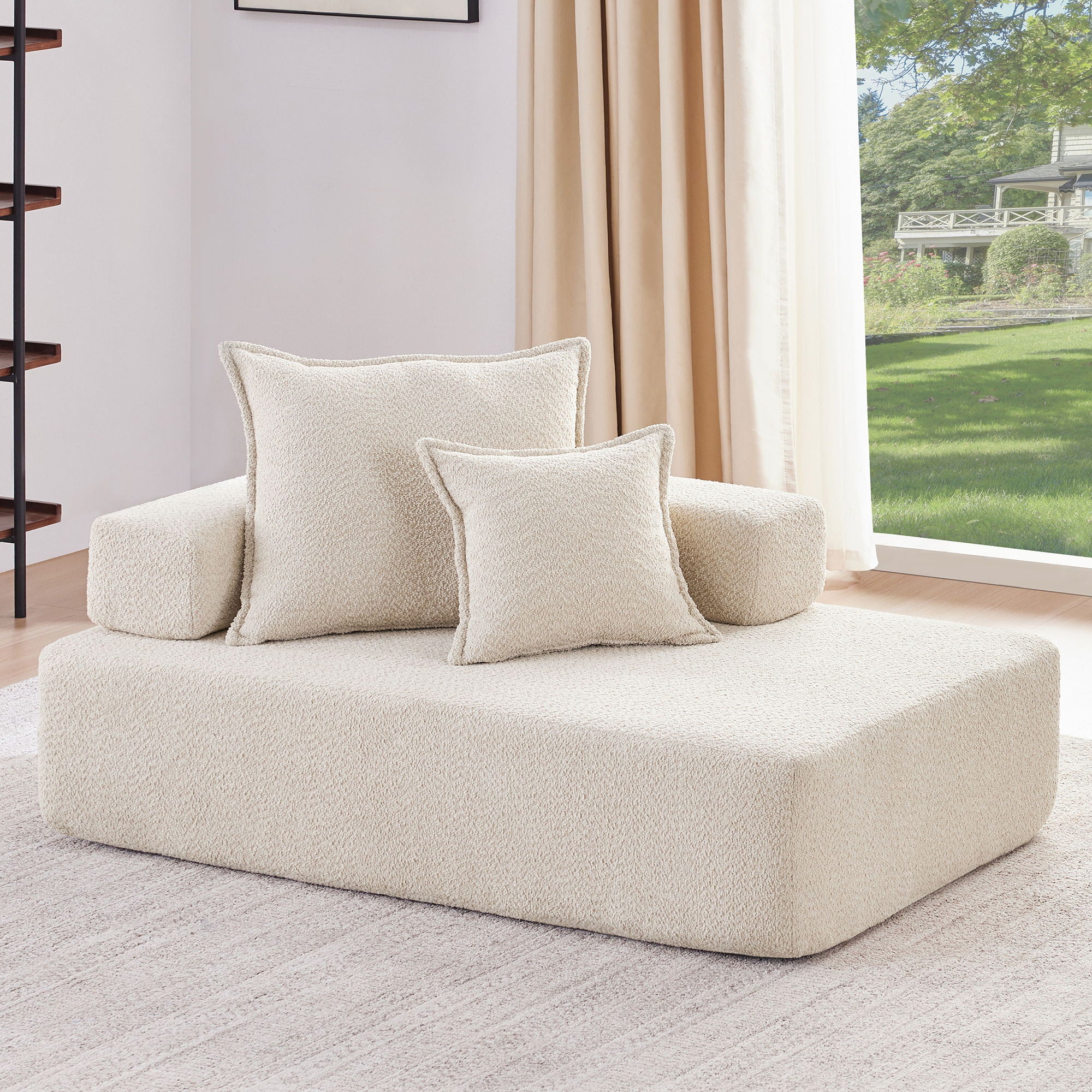 Luxe & Co. - Frame For Oversized Modular U Shaped Sectional, Floor Couch Convertible Compressed Couch Spacious Foam Filled Sofa image 20