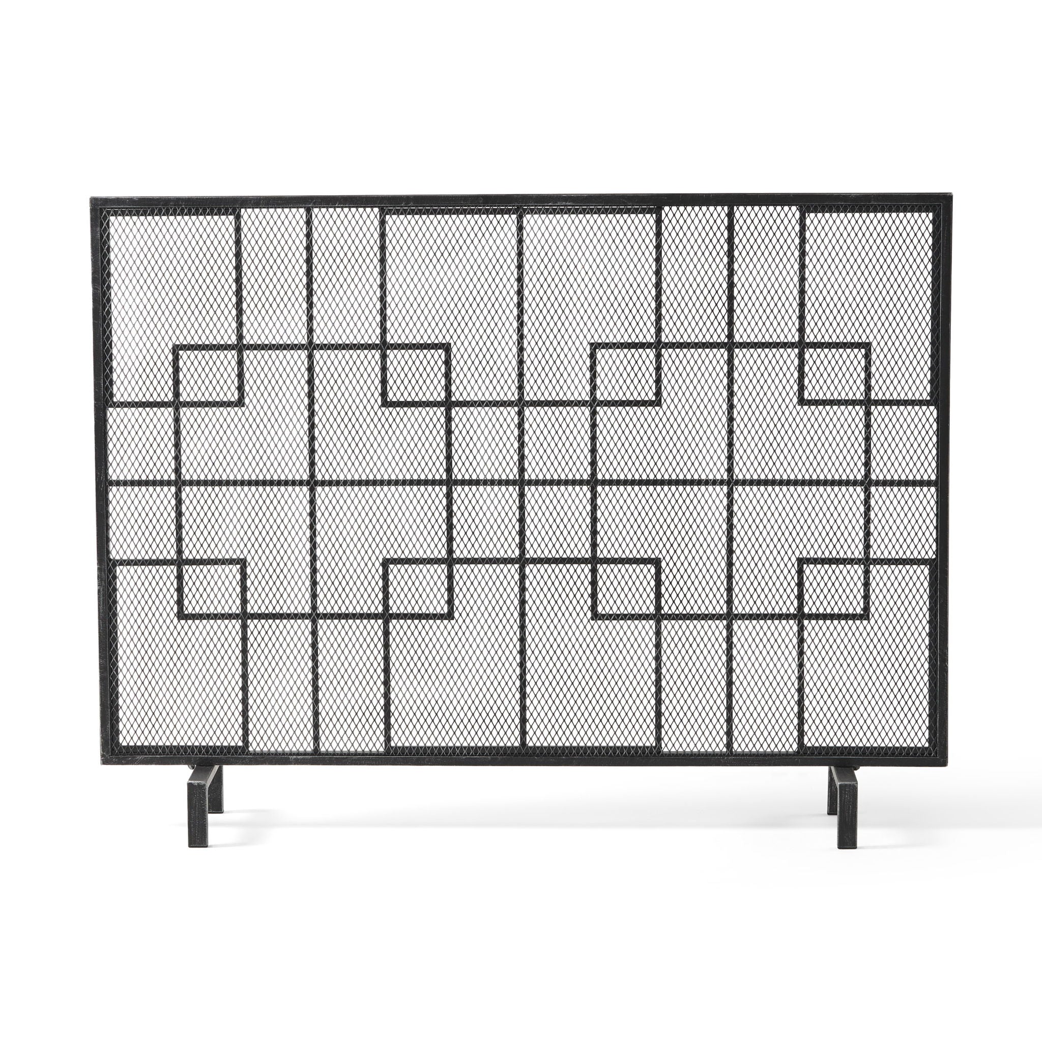 Home Living - Dorothy - Modern Single Panel Iron Fire Screen image 8