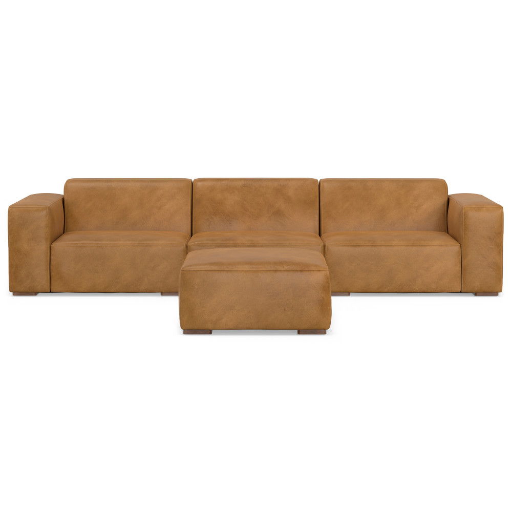 Simpli-Home - Rex - Handcrafted Sectional Sofa And Ottoman image 22