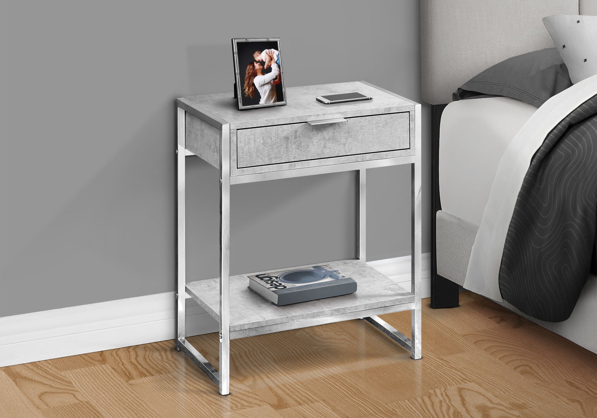 8th Street - Accent Side Table, Storage Drawer, Spacious Tabletop image 19