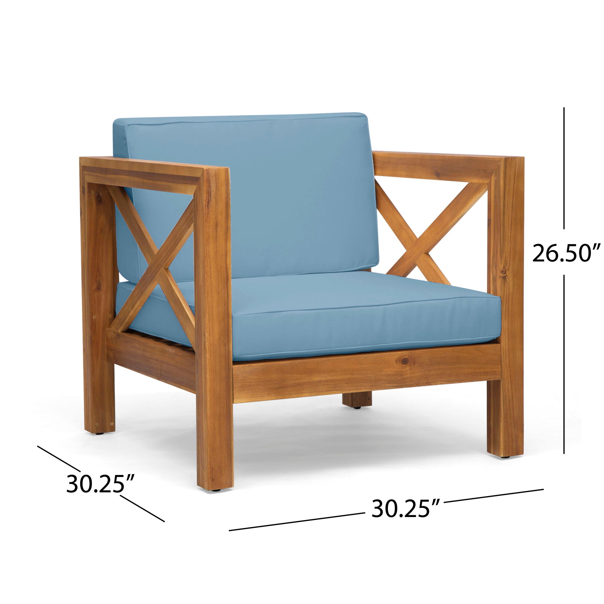 CloudHouse - Brava - Mid - Century Modern Club Chair With Water Resistant Cushions image 17