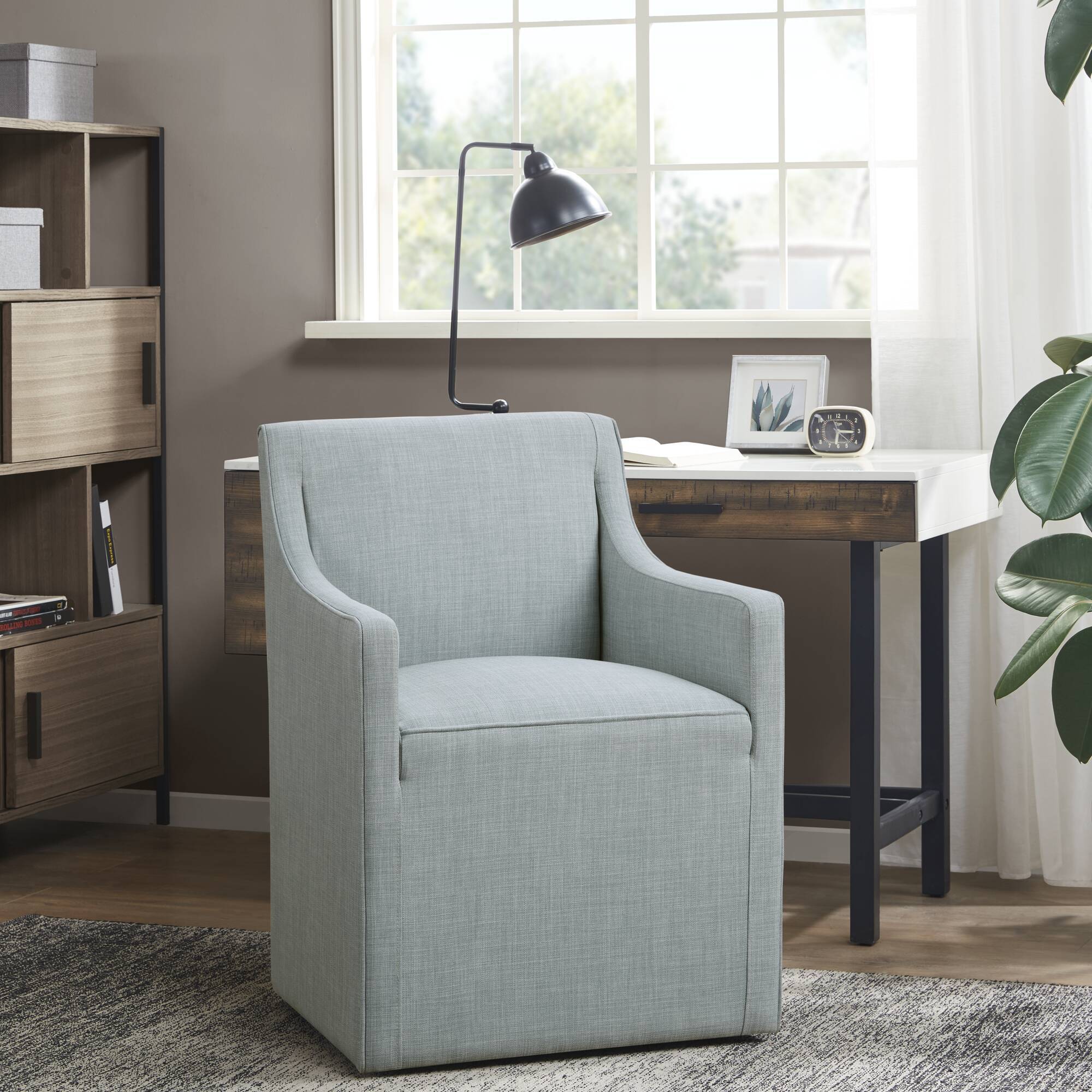 JLA - Traditional Upholstered Skirted Dining Arm Chair image 3