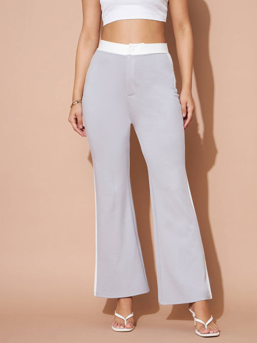 Wholesale Women Black & White Color Block Side Pockets Twill Pants – Tradyl