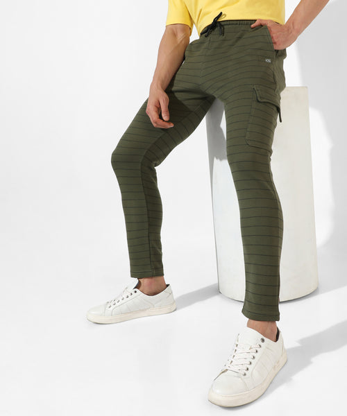 Wholesale Men Olive Dry Fit Stretchable Slim Track Pants – Tradyl