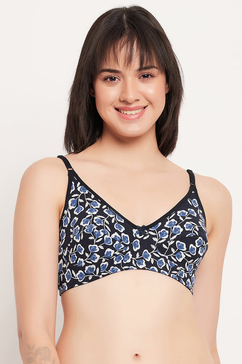 Buy Non-Padded Non-Wired Full Cup Floral Print Racerback Bra in