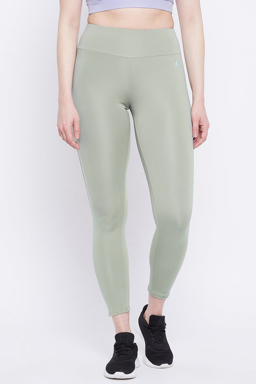 Buy Activewear Ankle Length Tights in Sage Green Online India, Best Prices,  COD - Clovia - AB0042P11