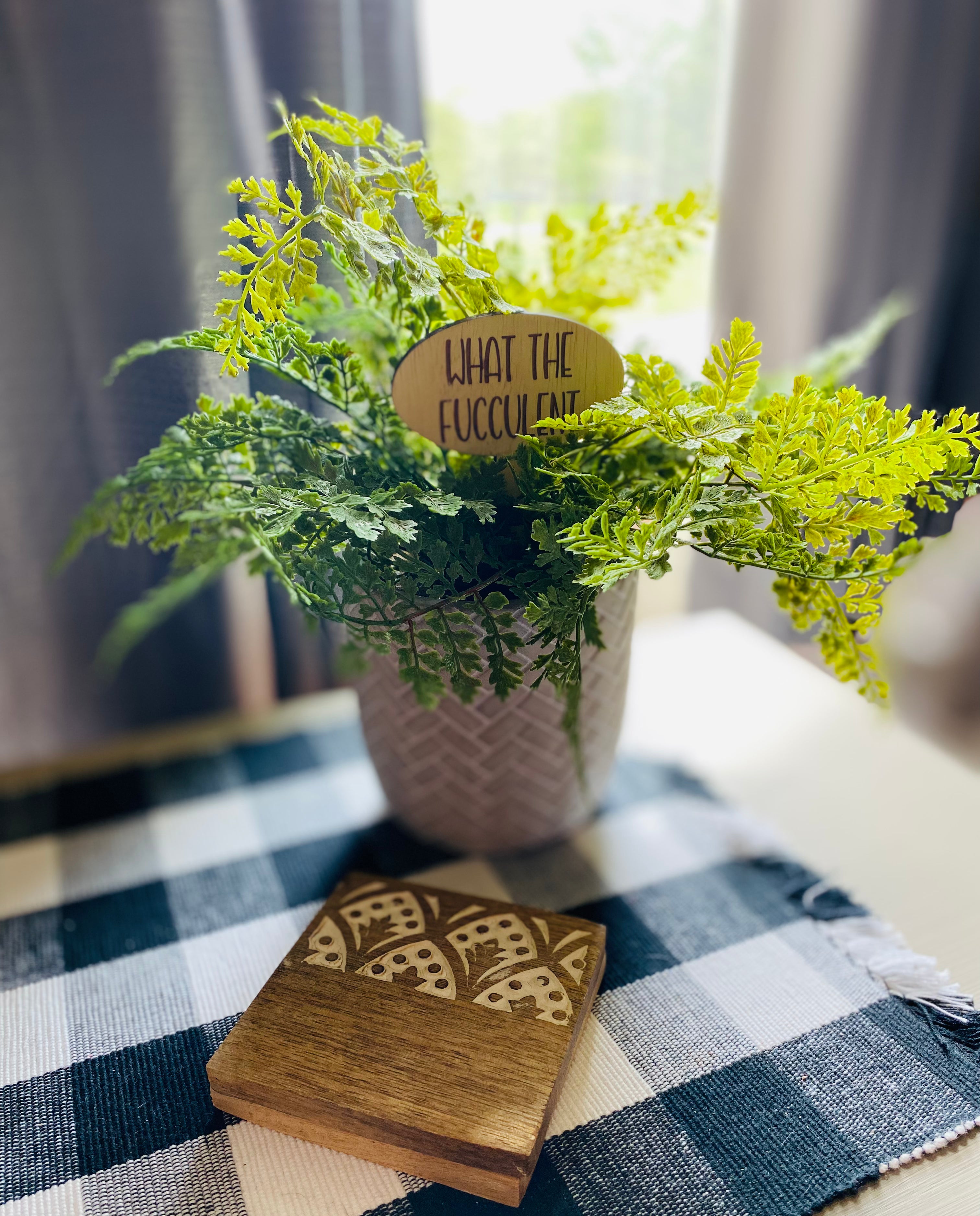 Plant Stakes, Plant Picks, Funny Plant Messages, Wood Plant Picks, Plant Lover Humor