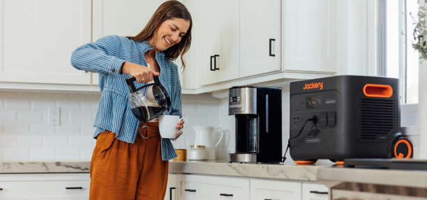 Jackery Générateur solaire pour la préparation quotidienne du café en intérieur