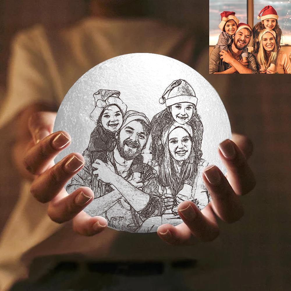 Custom 3D Printed Photo Lunar Light Moon Lamp