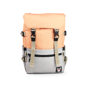 Buy Peach grey color backpack MADBRAG