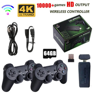 Video Game Console 2.4G Double Wireless Controller Game Stick 4K 10000 Games 64 32GB Retro Games for PS1/GBA Boy Christmas Gift - DevineOrderProductions&Enterprise LLC