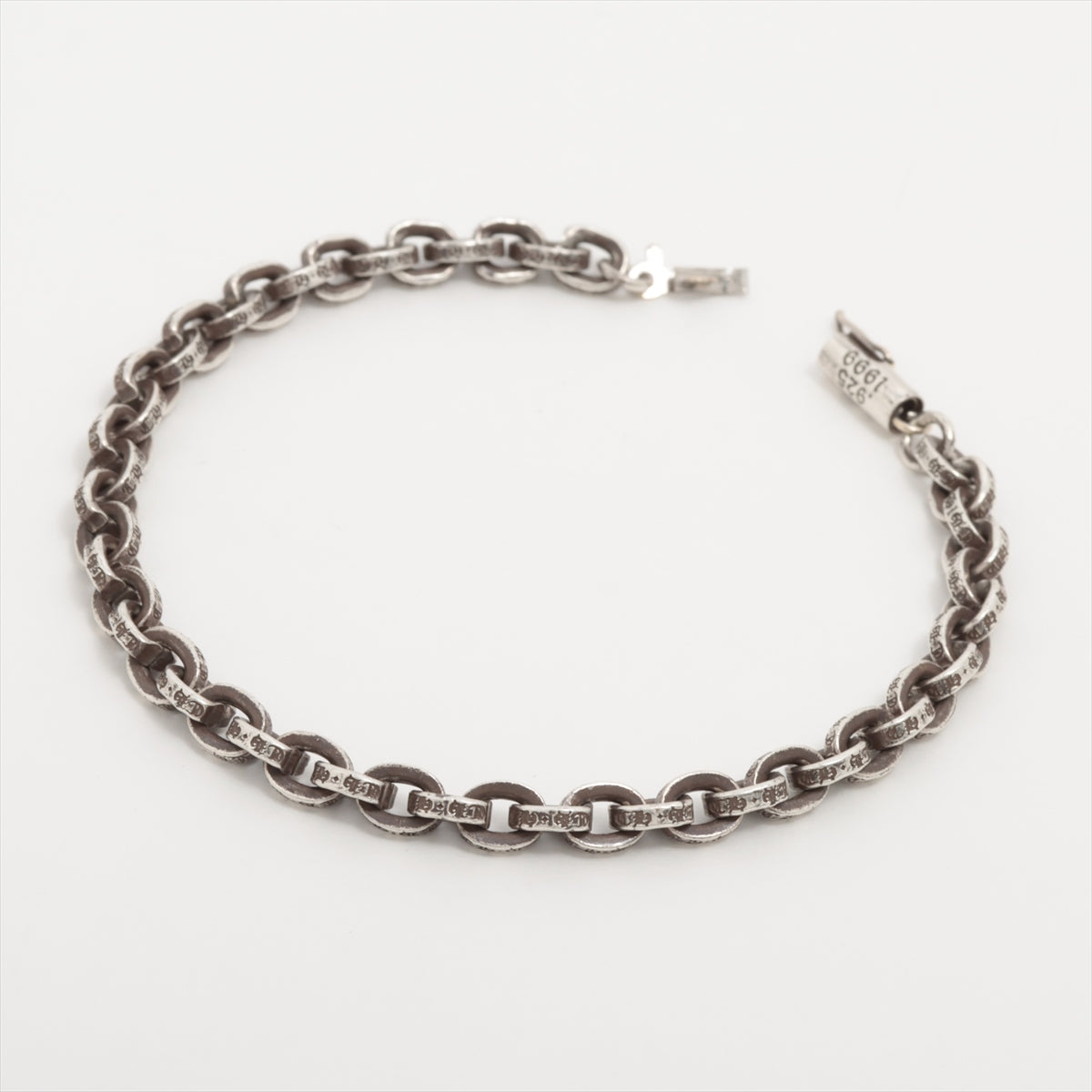 Chrome Hearts Tiny E CH plus Bracelet 22K×14K 17.7g 12 links 