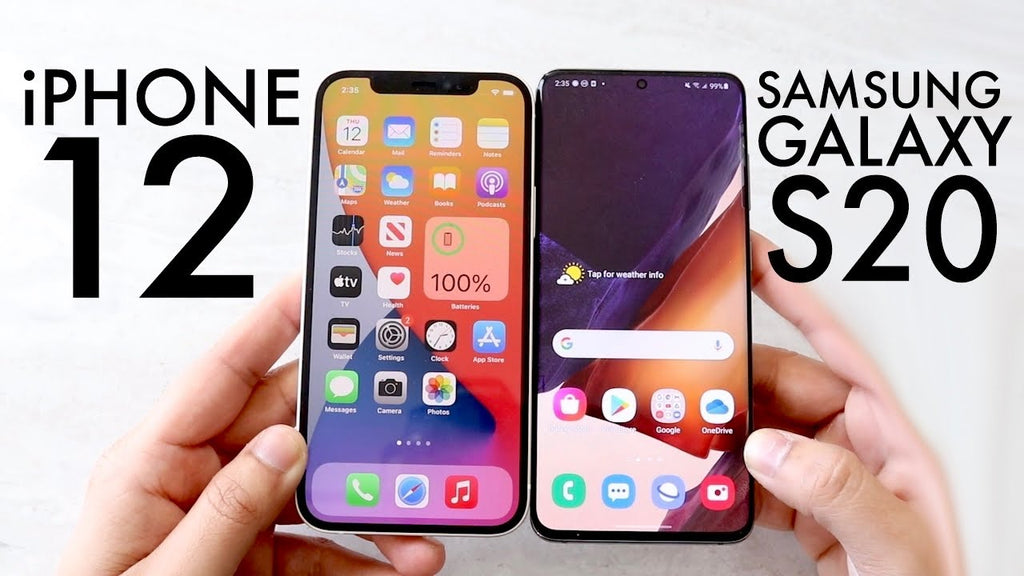 مقارنة بين iPhone 12 و Samsung Galaxy S20
