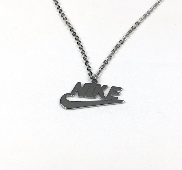 Nike Swoosh Necklace Silver – Freshmans Vintage