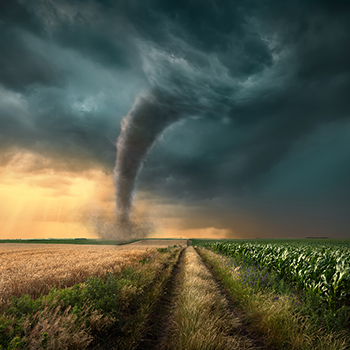 tornado on a farm