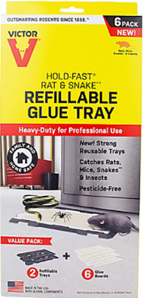 Heavy Duty Rat, Mouse, Snake & Insect Glue Trays 6 Count