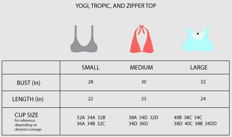 Sizing Chart - PeachyPeaks