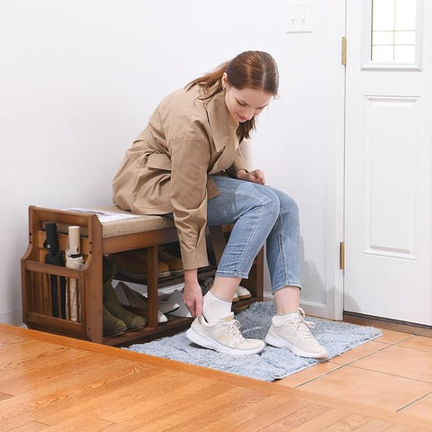 Shoe storage bench