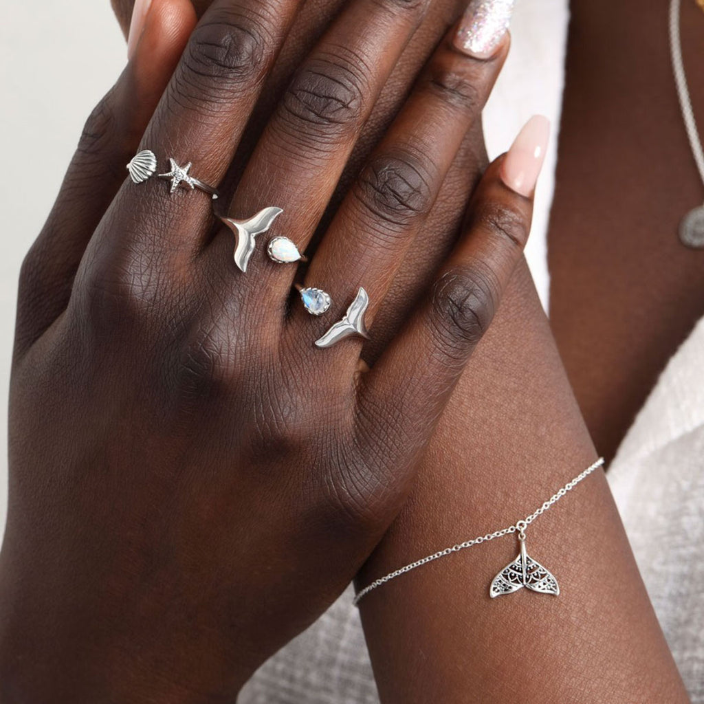 Midsummer Star Sterling Silver Aquatic Jewellery Rings Bracelet