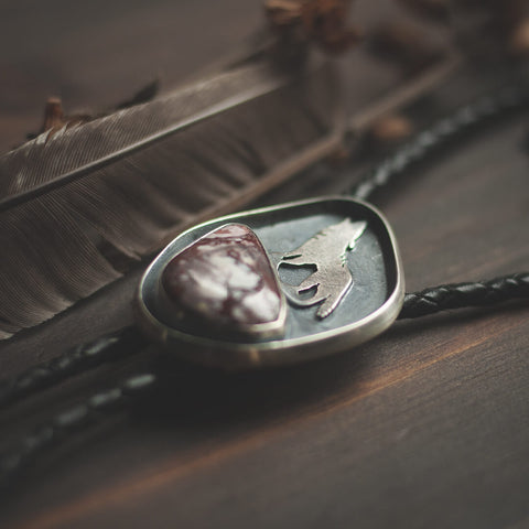 Wolf Bolo Tie 2