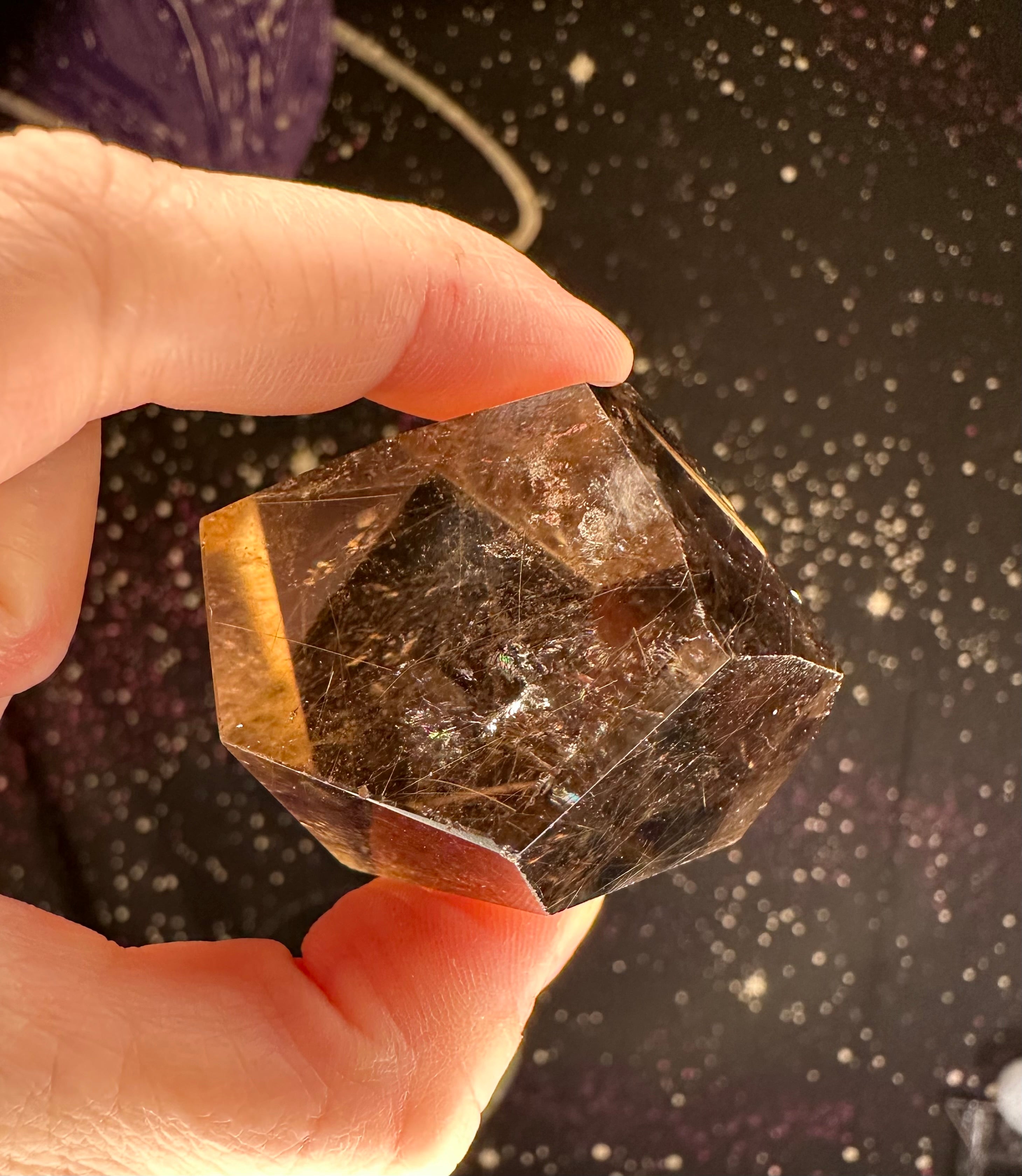 Smokey Quartz w/ Rutile Freeform