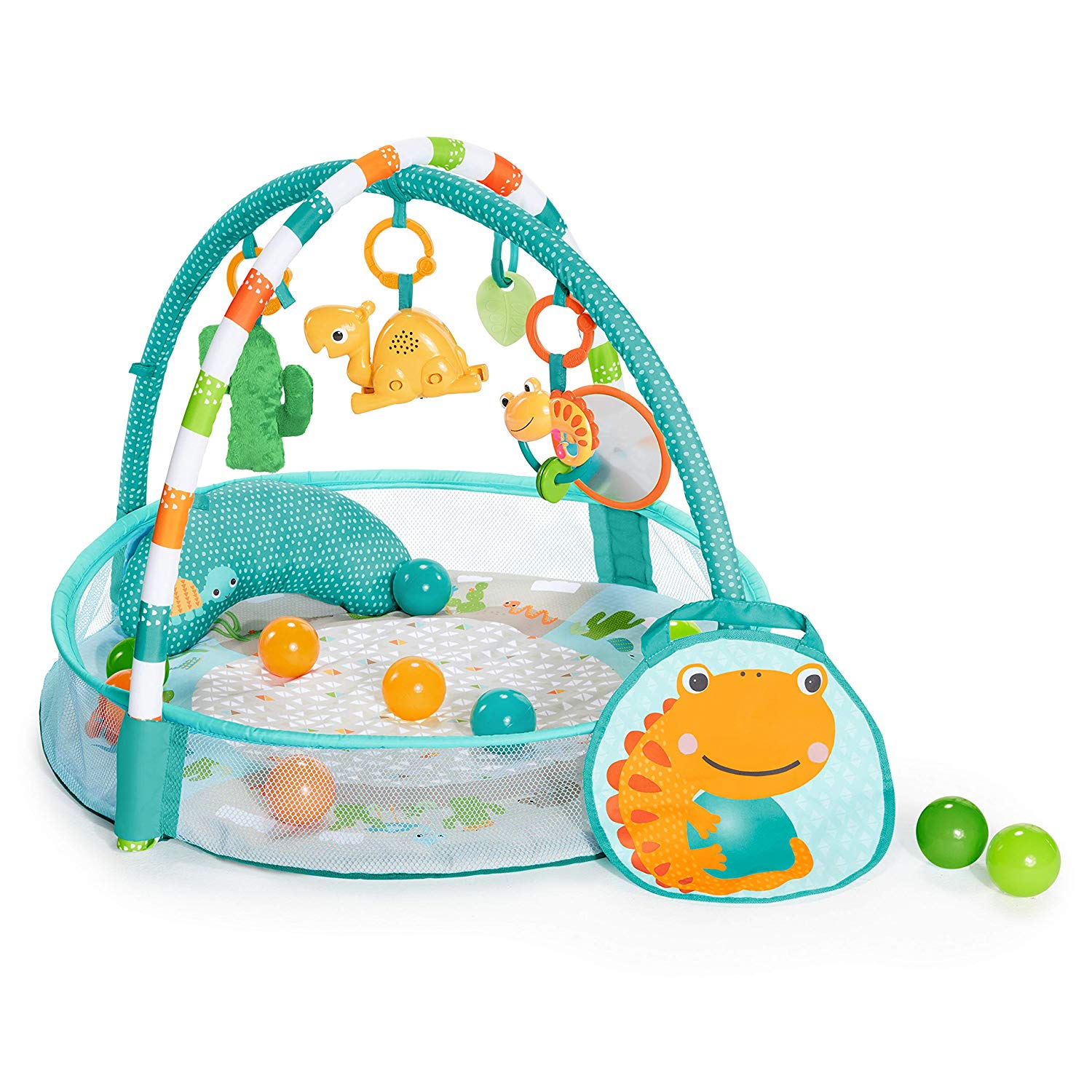 Bright Starts 4 In 1 Rounds Of Fun Activity Play Mat Orange