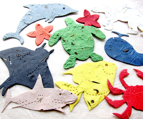 Download Plantable Sea Animal Baby Shower Favors Sea Turtles Starfish More Recycled Ideas Favors