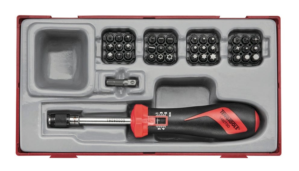 Teng Tools 1/4 Inch Drive Torque Screwdriver Set Range 1 - 5 Nm - 38 Pieces - Tool66 product image