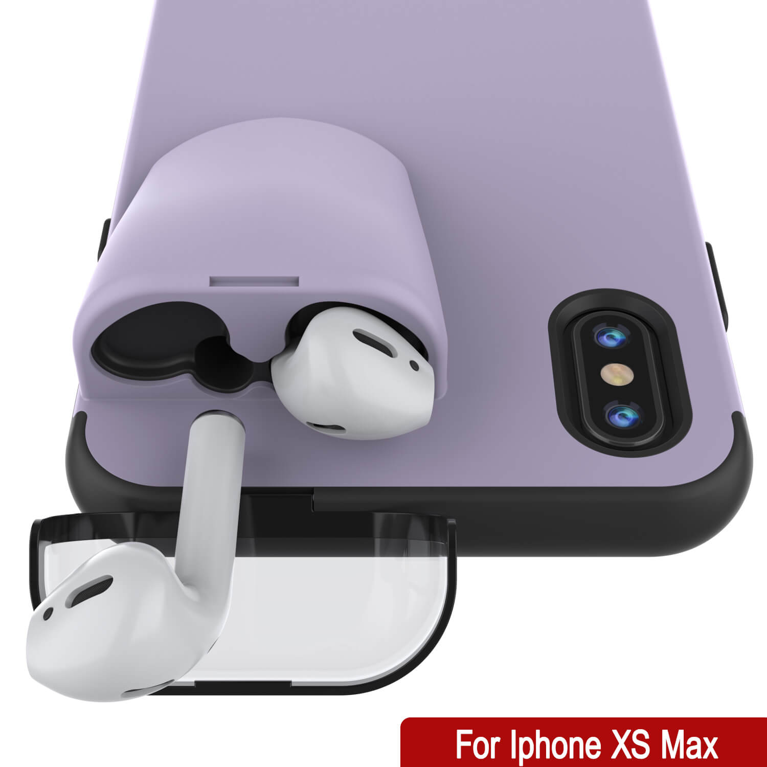 Punkcase iPhone XS Max Airpods Case Holder (TopPods Series ...