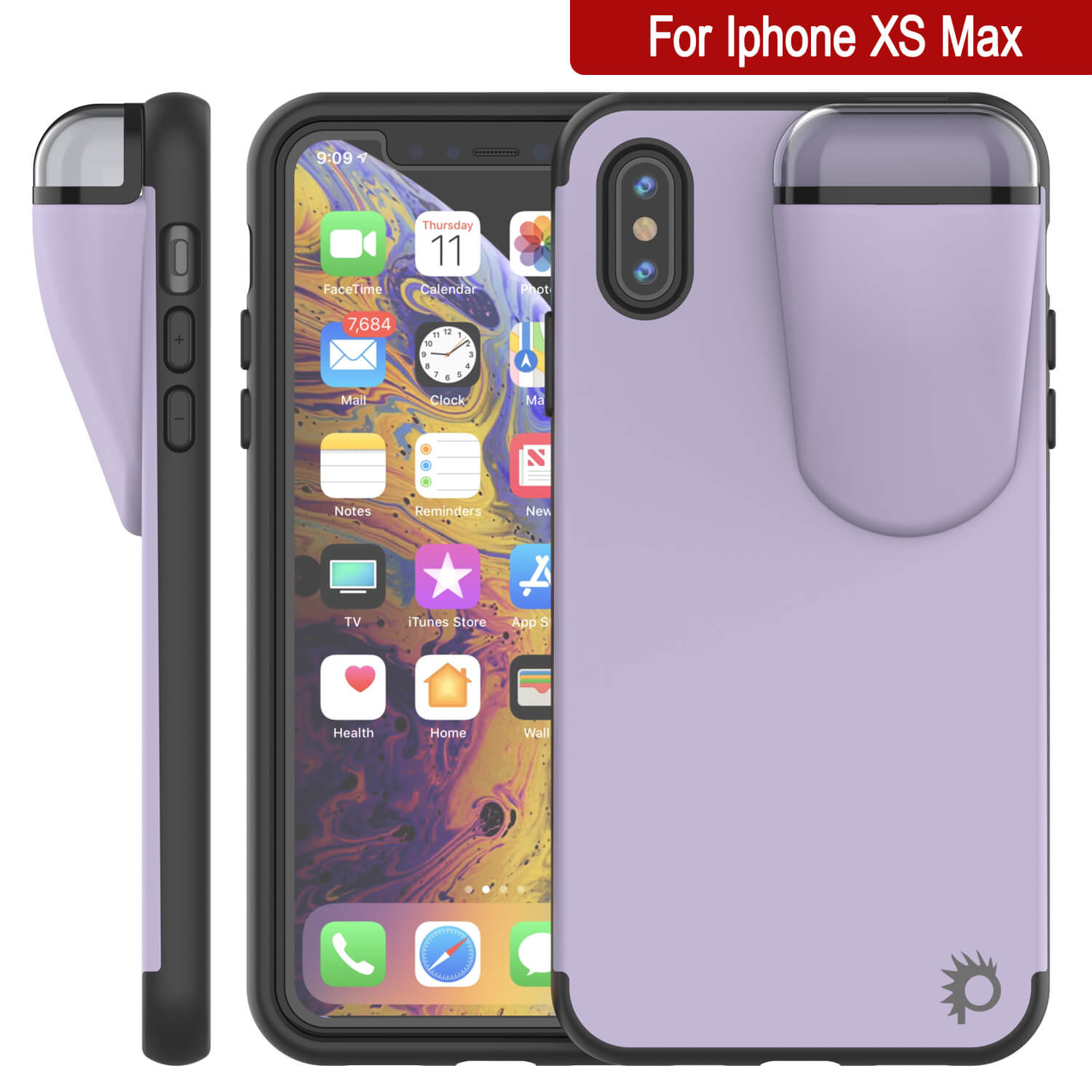 Punkcase iPhone XS Max Airpods Case Holder (TopPods Series ...