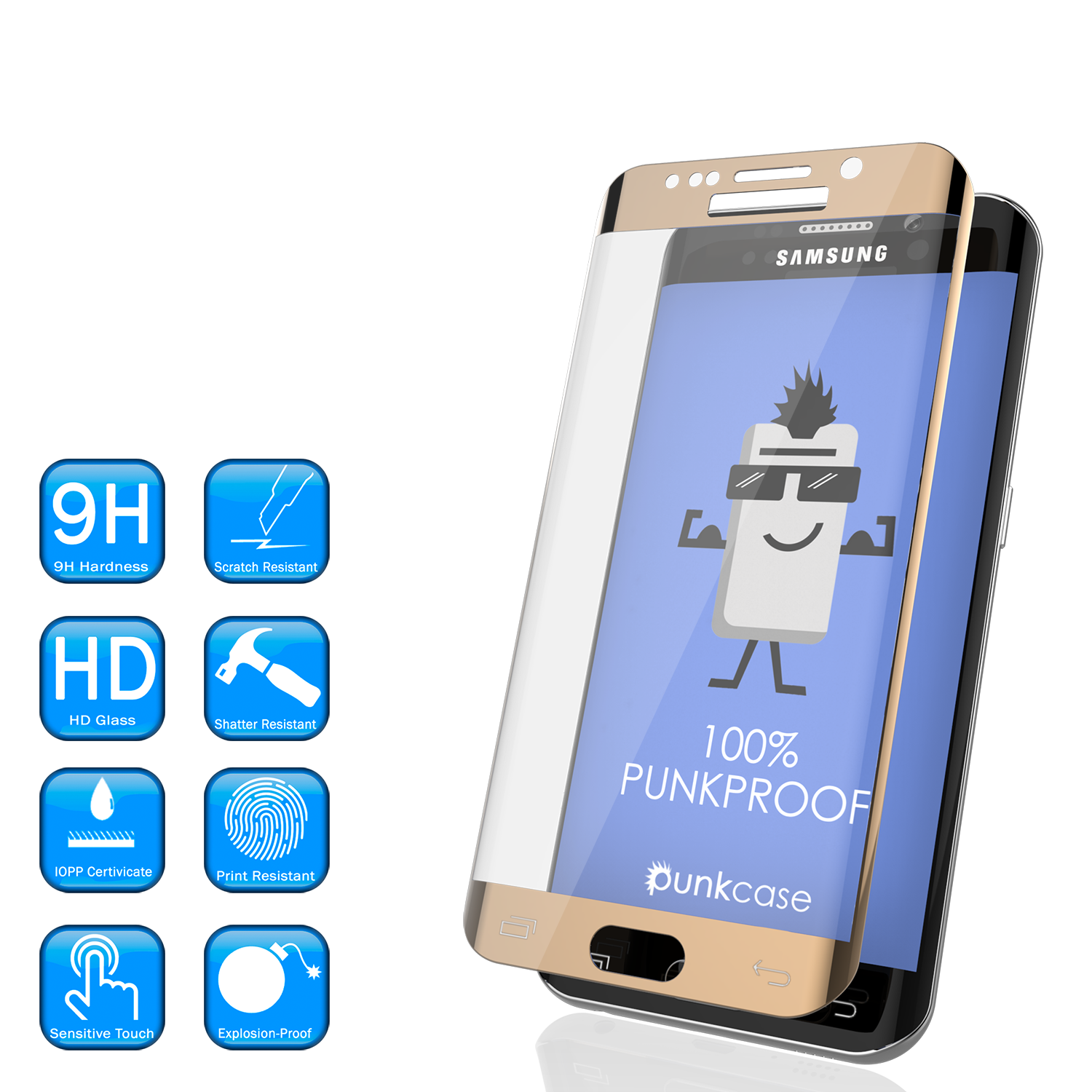 Melodramatisch koppel Leerling Galaxy S6 Edge Plus Gold Screen Protector