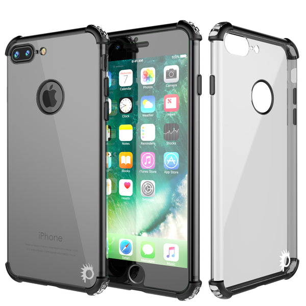 iPhone 8+ Plus Case, Punkcase [MASK Series] [BLACK] Full Body