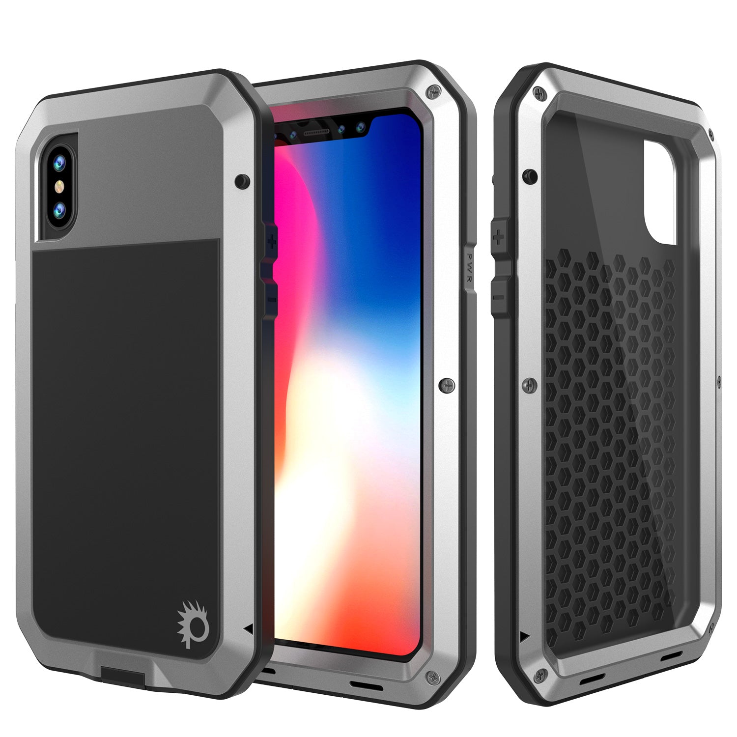 iPhone X Metal Case, Heavy Duty Military Grade Rugged Armor Cover