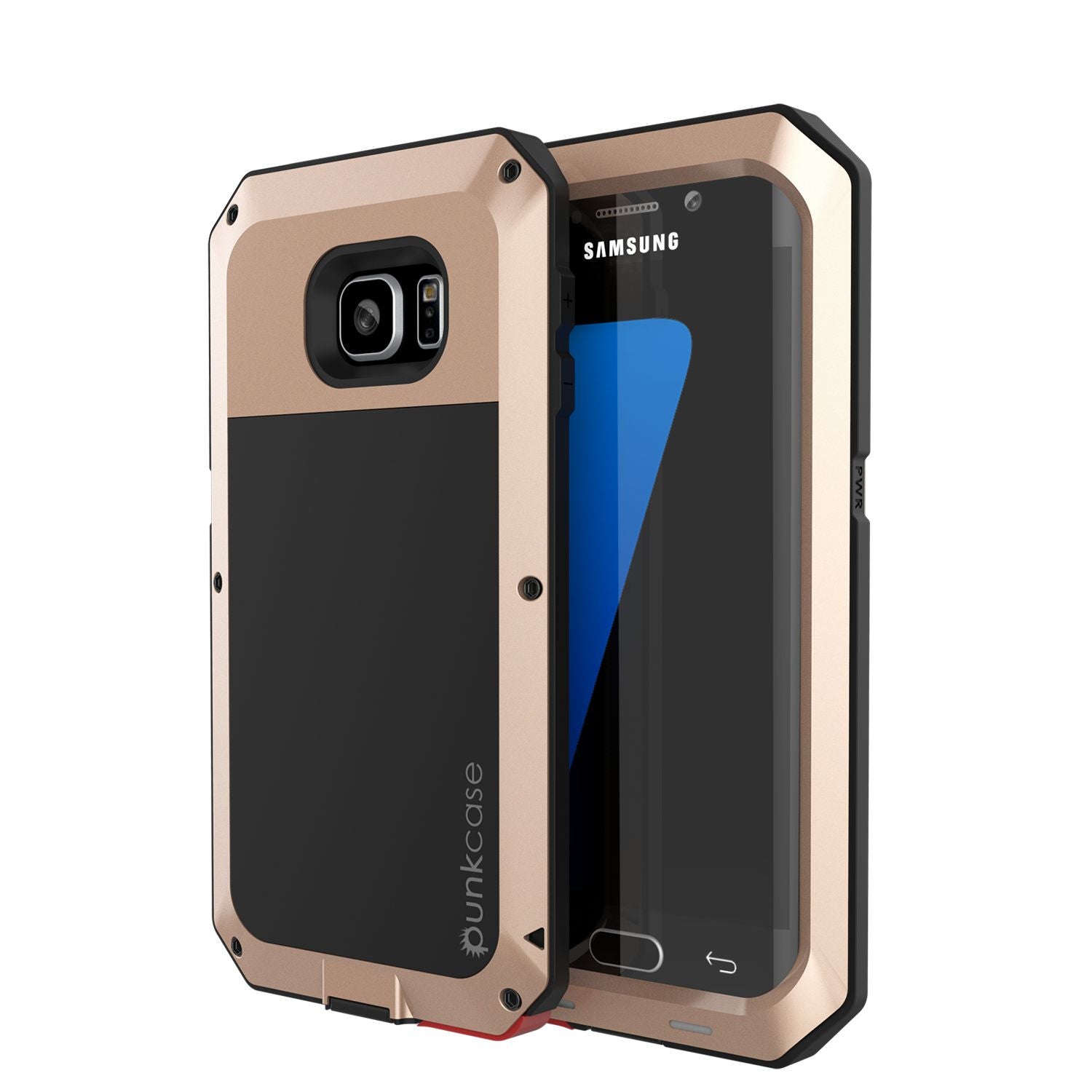 waarde Zich verzetten tegen een beetje Galaxy S7 EDGE Case - PUNKcase Metallic Gold Shockproof Slim Metal –  punkcase