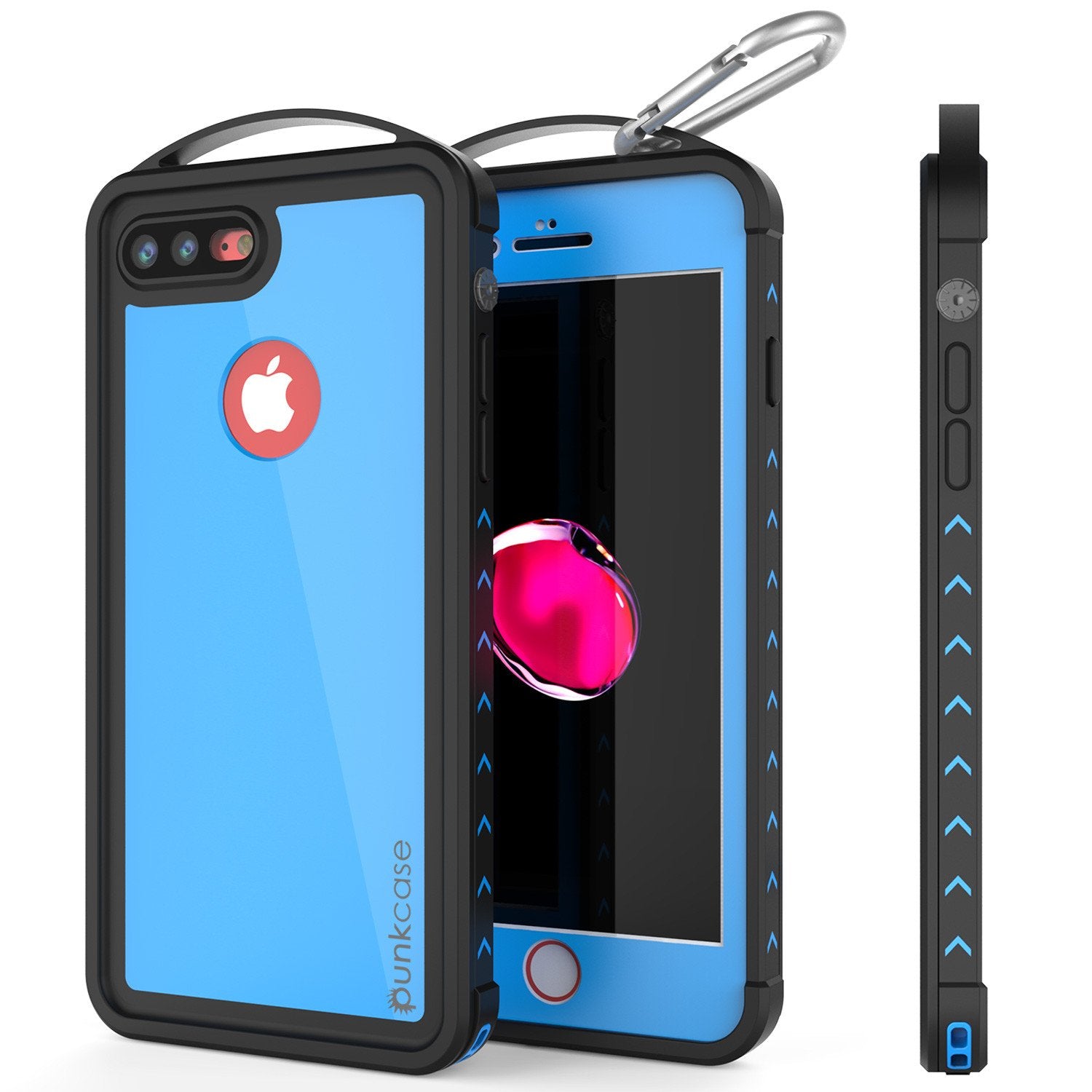 iPhone 8+ Plus Waterproof Case, Punkcase ALPINE Series, Light Blue | H