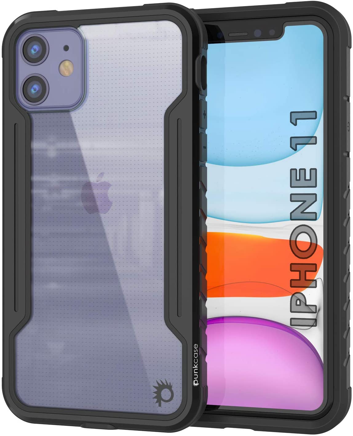 Punkcase iPhone 11 ravenger Case Protective Military Grade Multilayer Cover [Black]