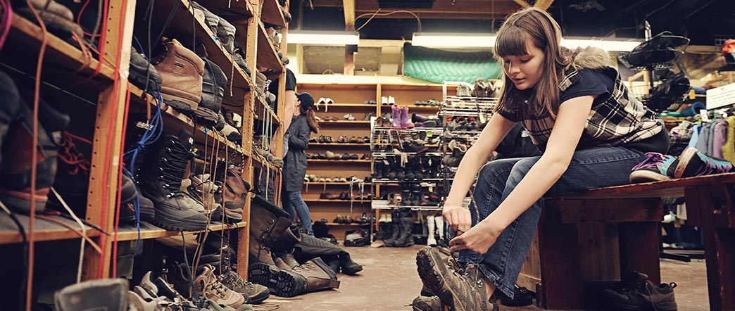 Used footwear in the Bargain Basement