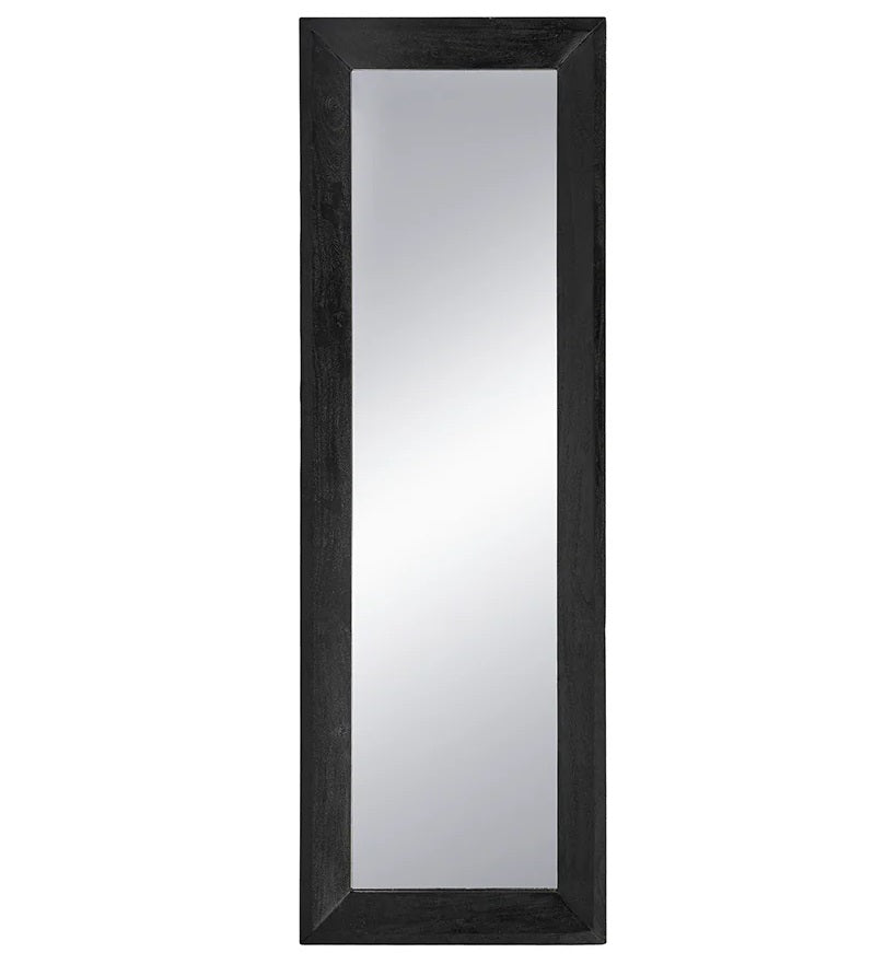 Black Wood Floor Mirror 90x29