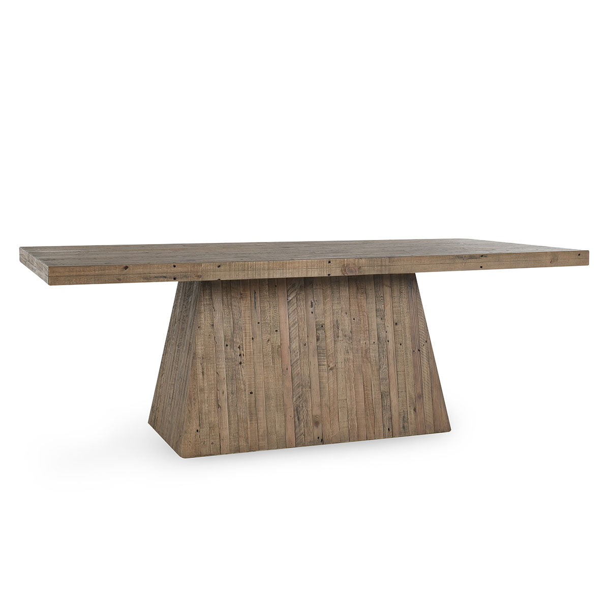 Natural Reclaimed Pine Rectangle Dining Table 84"