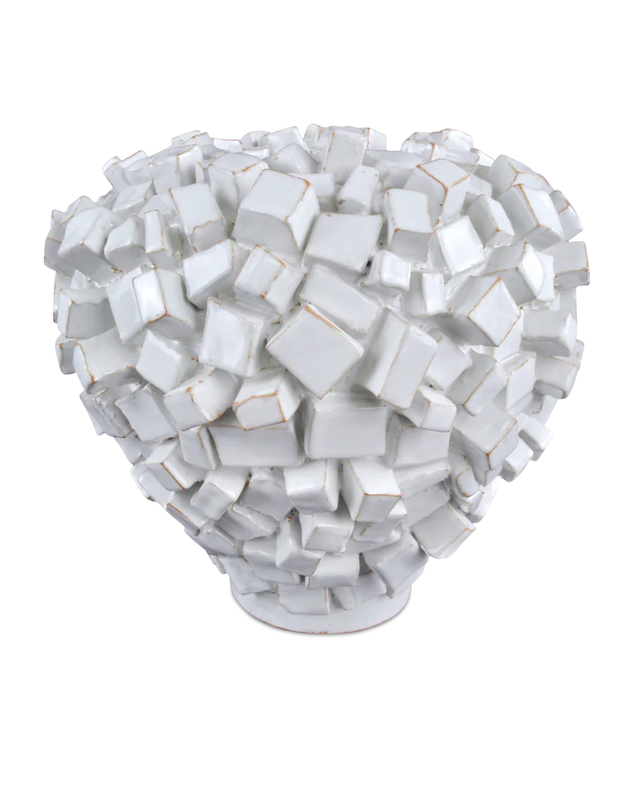 Sugar Cube Ceramic Vase