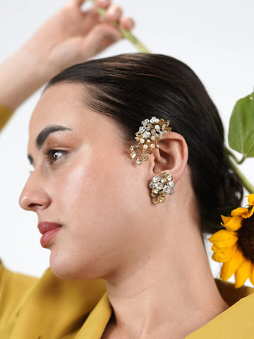 GOLD HELIANTHUS EARRINGS