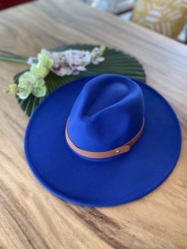 Wide Brim Panama Hat in Vegan Felt