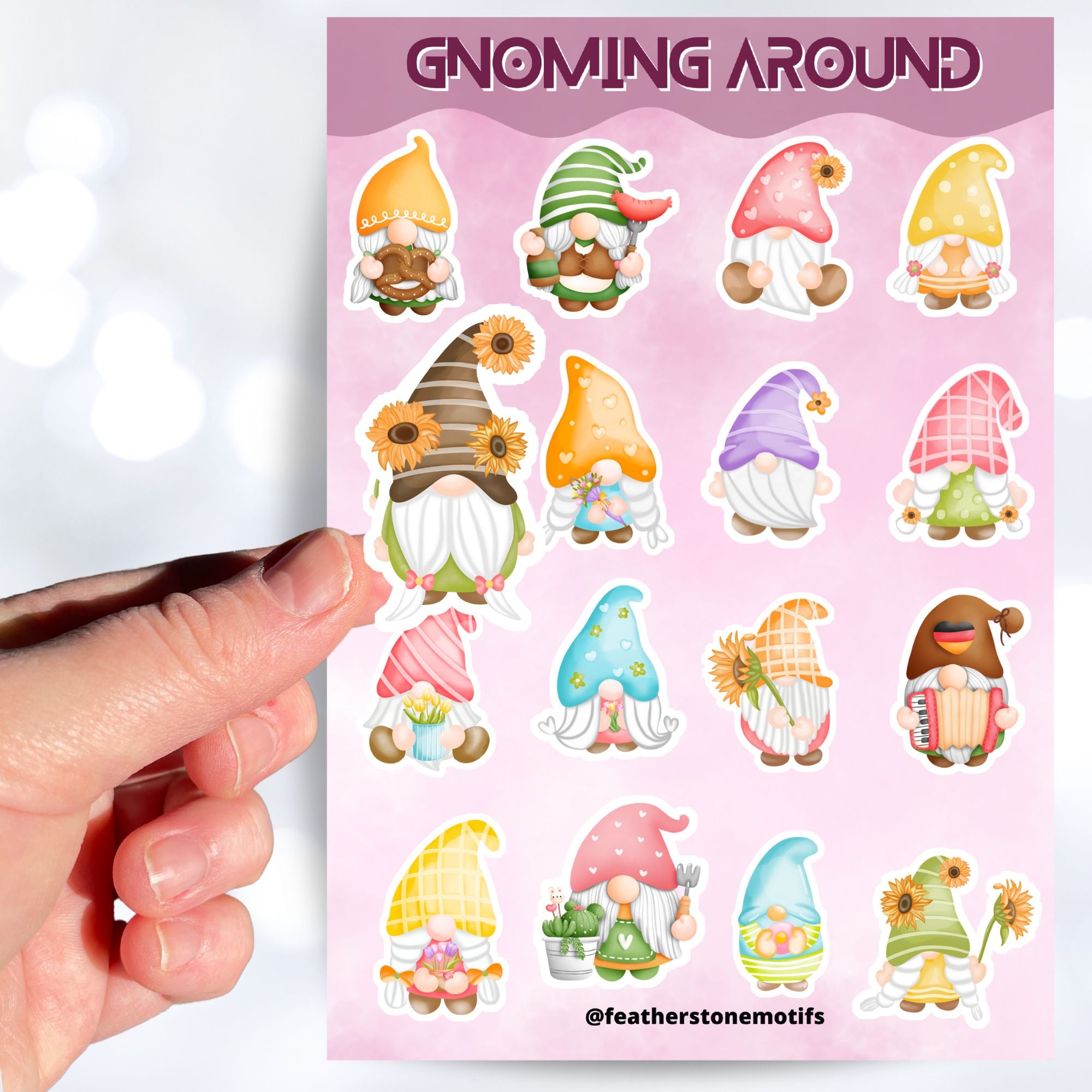 Gnoming Around Sticker Sheet