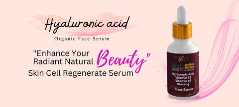 Hyaluronic Acid 1%+ B5+B3+ Ginseng Face Serum by herbicosbeauty