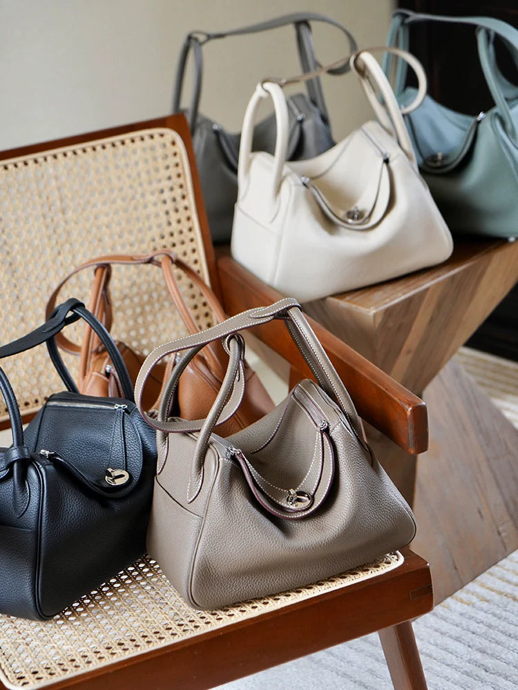 Handcrafted TC Cowhide Lindy Bag - Image 1